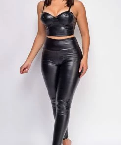 Emprada Nola Black PU Leggings 7 Emprada Nola Black PU Leggings