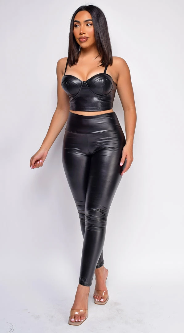 Emprada Nola Black PU Leggings 4 Emprada Nola Black PU Leggings