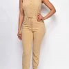 Emprada Remi Beige Khaki Jumpsuit Loungewear