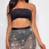 Emprada Skirts Bea Black Jeweled Rhinestone Cover Up Skirt
