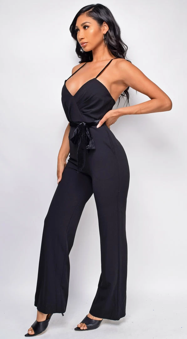 Emprada Jumpsuits & Rompers Asti Black Surplice Jumpsuit 2 Emprada Jumpsuits & Rompers Asti Black Surplice Jumpsuit