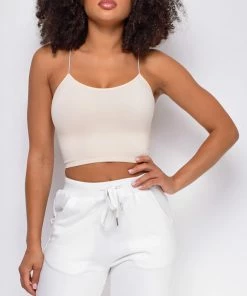 Emprada Loungewear Joie Nude Seamless Spaghetti Strap Ribbed Bottom Brami