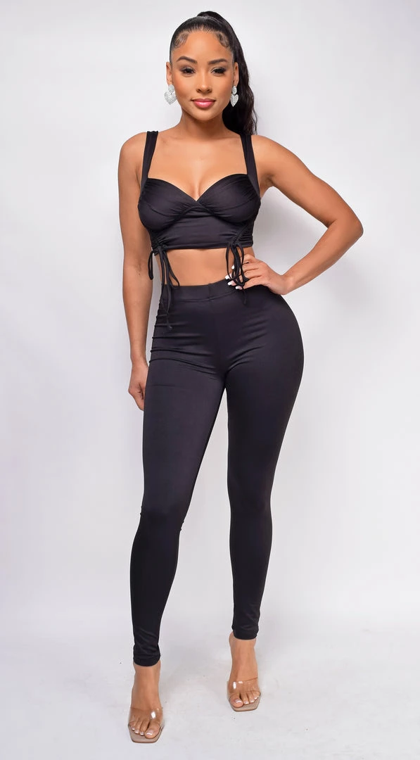 Emprada Eloisa Black Crop Top & Pant Set 4 Emprada Eloisa Black Crop Top & Pant Set