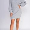 Emprada Dresses Tatyana Grey Oversized Sweater Dress