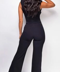 Emprada Jumpsuits & Rompers Lavanda Black Rhinestone Detail Jumpsuit 5 Emprada Jumpsuits & Rompers Lavanda Black Rhinestone Detail Jumpsuit