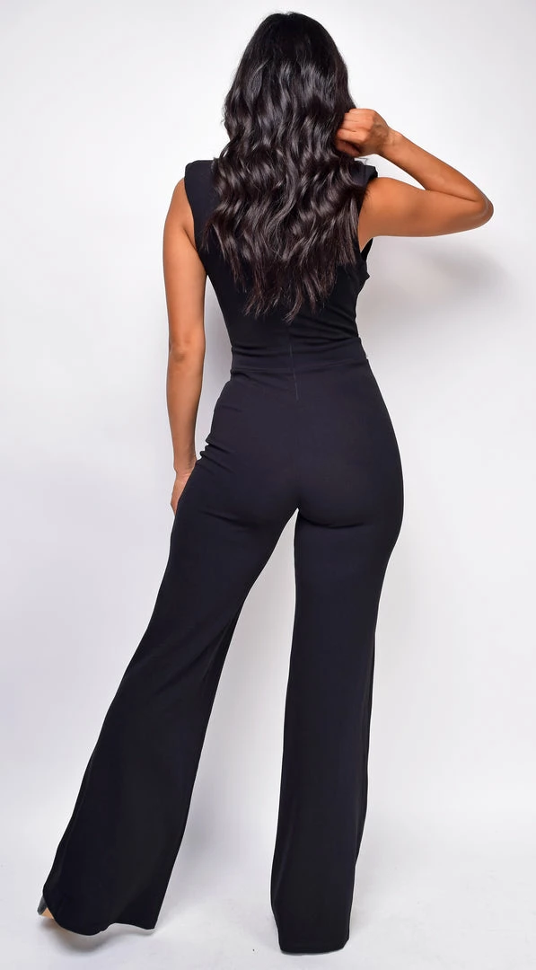 Emprada Jumpsuits & Rompers Lavanda Black Rhinestone Detail Jumpsuit 3 Emprada Jumpsuits & Rompers Lavanda Black Rhinestone Detail Jumpsuit