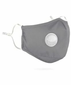 Emprada Respiratory Valve Activated Carbon Grey Face Polyester Mask